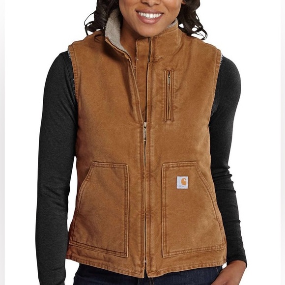 Sherpa-lined Carhartt vest - Picture 2 of 4